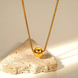 Gold Globe Necklace