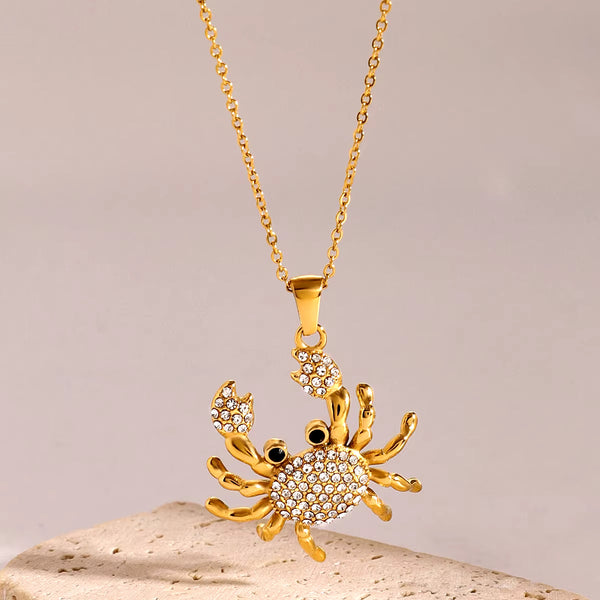 Sparkle Crab Necklace