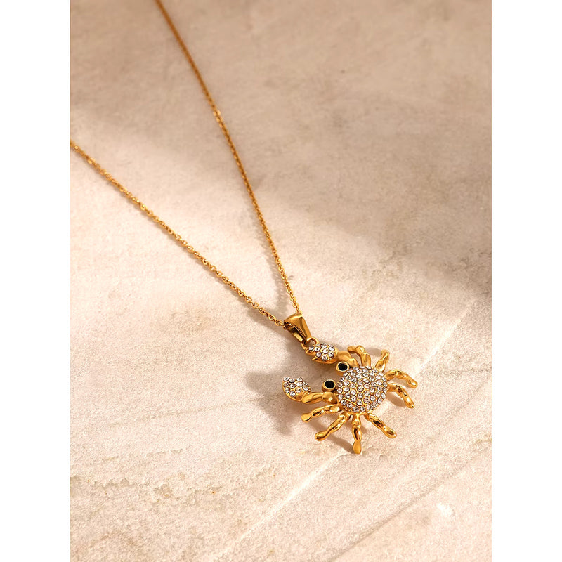 Sparkle Crab Necklace