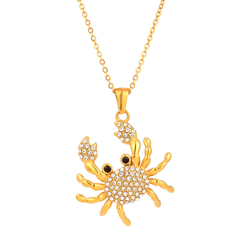 Sparkle Crab Necklace