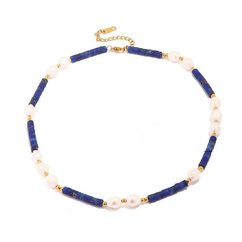 Blue and White Necklace