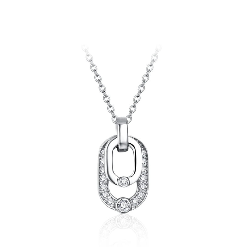 Avignon Double Moissanite Necklace