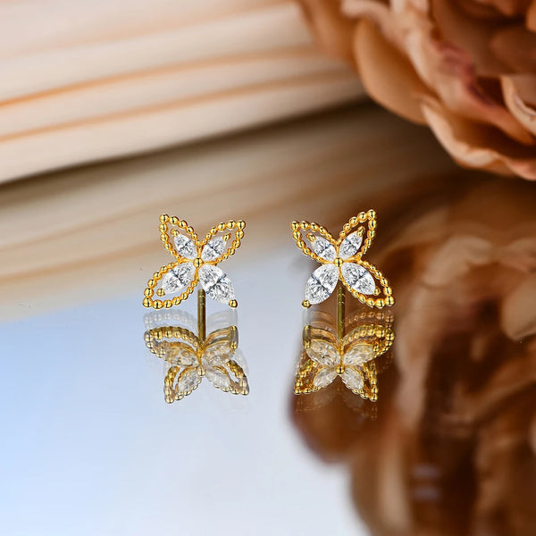 Capri Moissanite Stud Earring