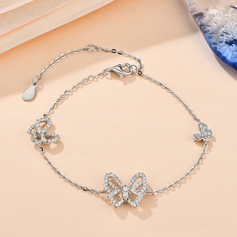 Butterfly Moissanite Bracelet