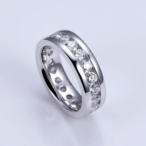 Channel Diamond Band Ring