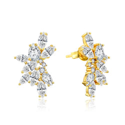 Chelsea Moissanite Earring- Solid Gold