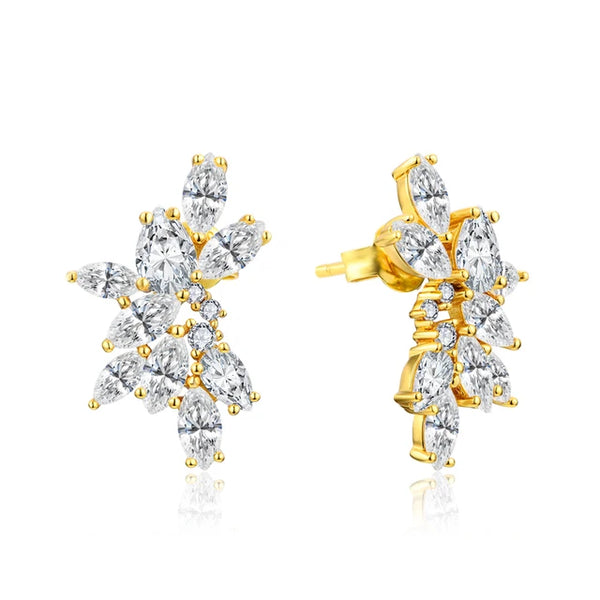 Chelsea Moissanite Earring- Solid Gold