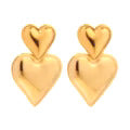 Double Heart Shaped Earrings