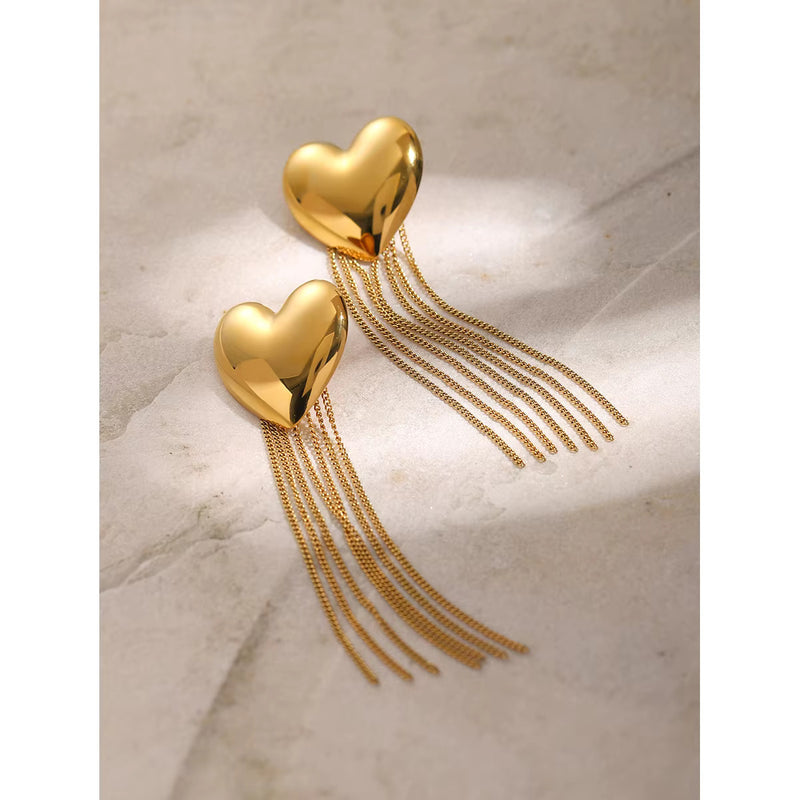 Heart on Fire Earring