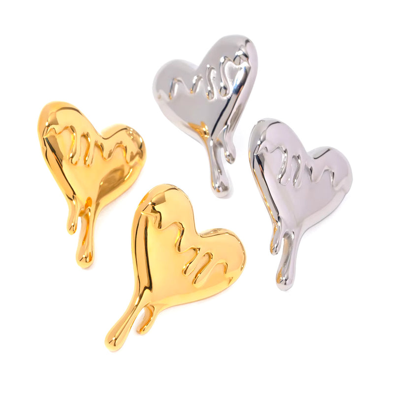 Drip Heart Earring