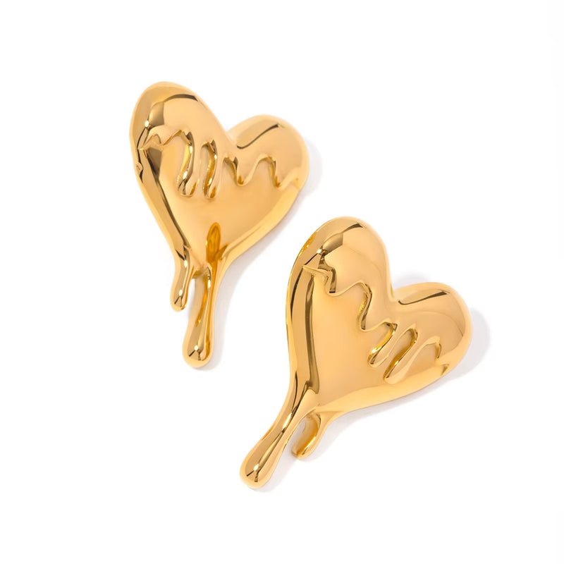 Drip Heart Earring