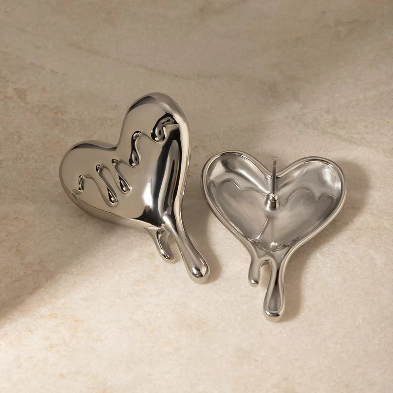 Drip Heart Earring