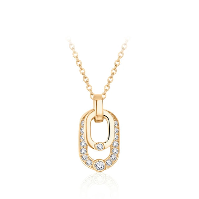 Avignon Double Moissanite Necklace