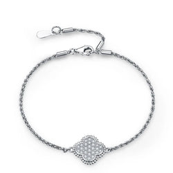 Clover Moissanite Bracelet