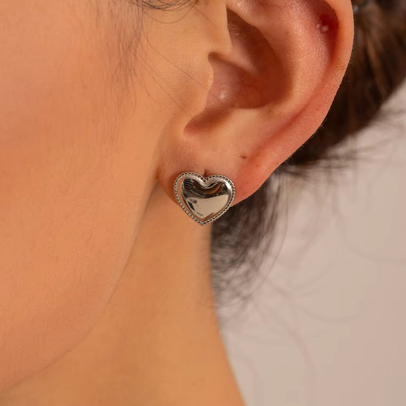 Double Heart Shaped Earrings