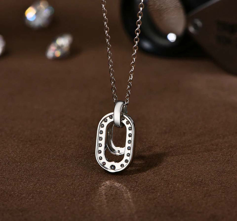 Avignon Double Moissanite Necklace