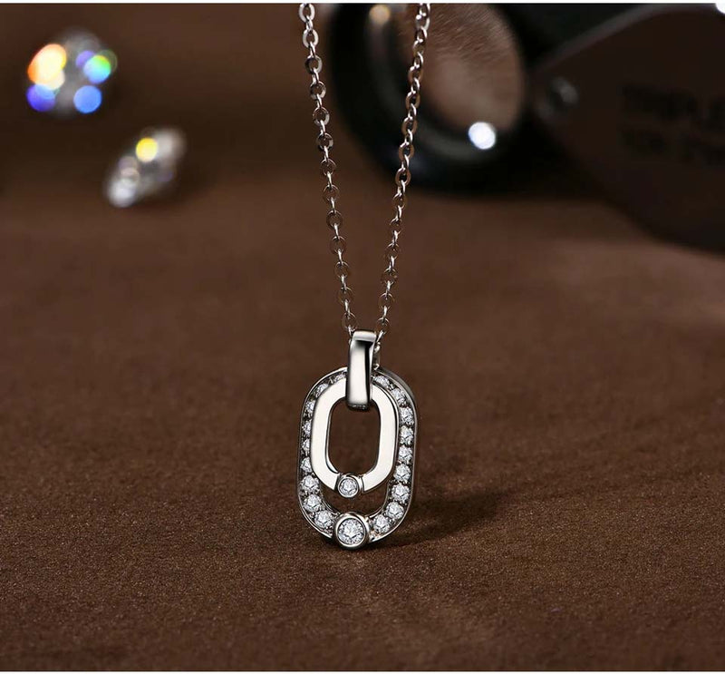 Avignon Double Moissanite Necklace