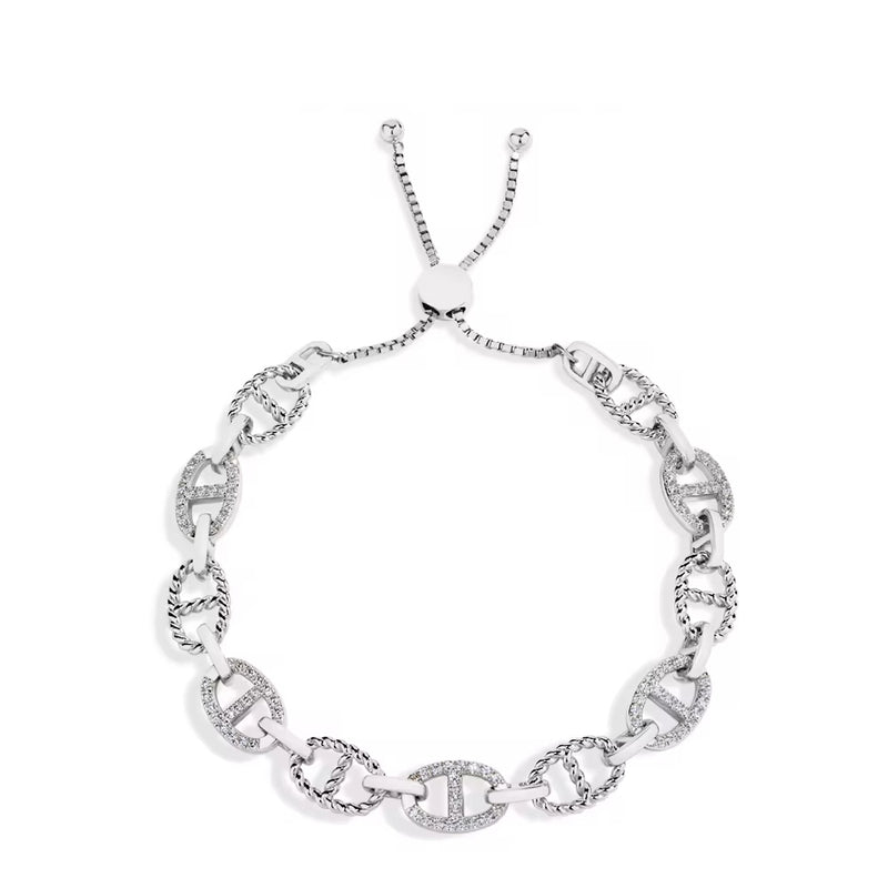 Linked Moissanite Bracelet