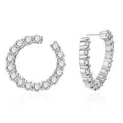 Cali Moissanite Hoop Earring