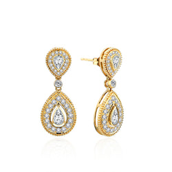 Châtillon Moissanite Earring- Solid Gold