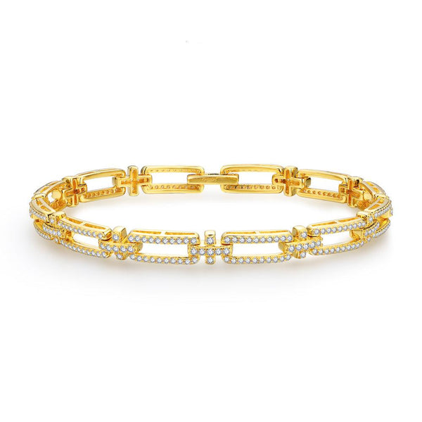 Santorini Link Moissanite Bracelet