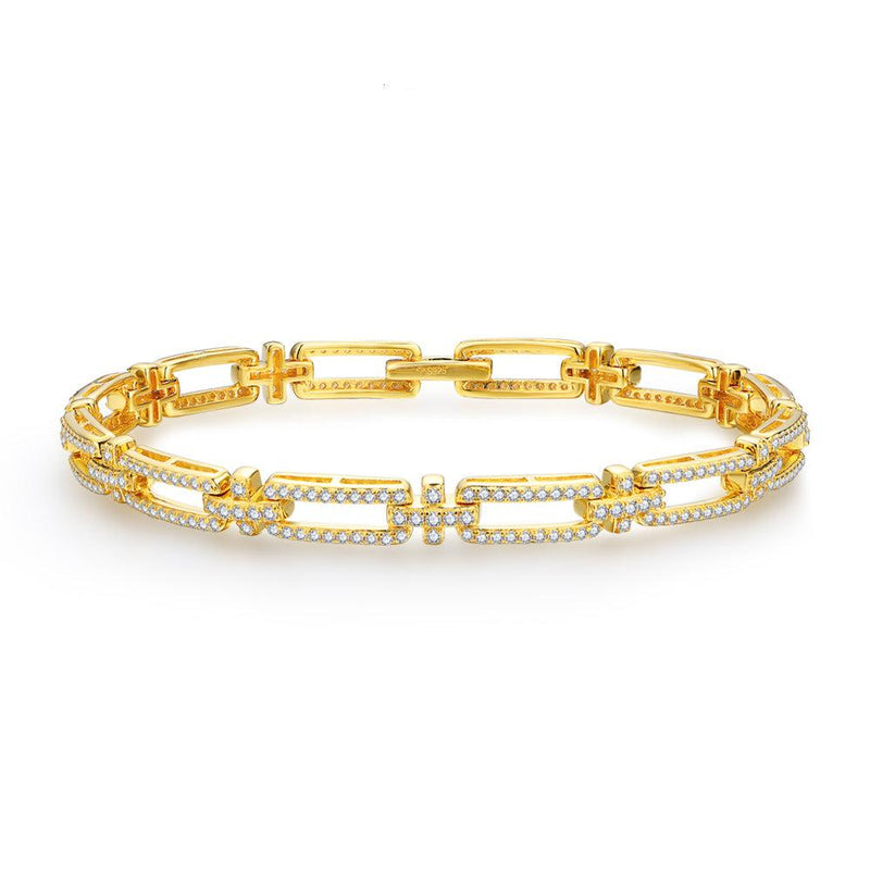 Santorini Link Moissanite Bracelet