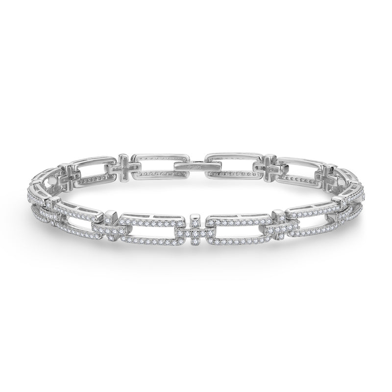 Santorini Link Moissanite Bracelet